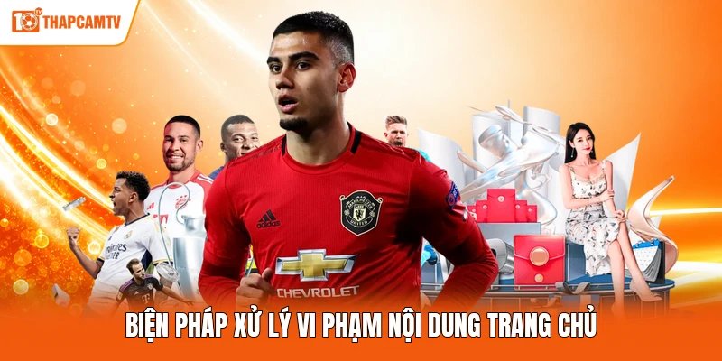 Biện pháp xử lý vi phạm nội dung trang chủ