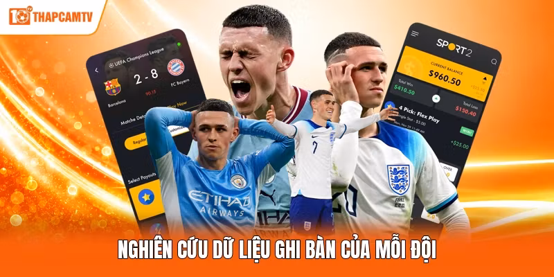 Nghiên cứu dữ liệu ghi bàn của mỗi đội